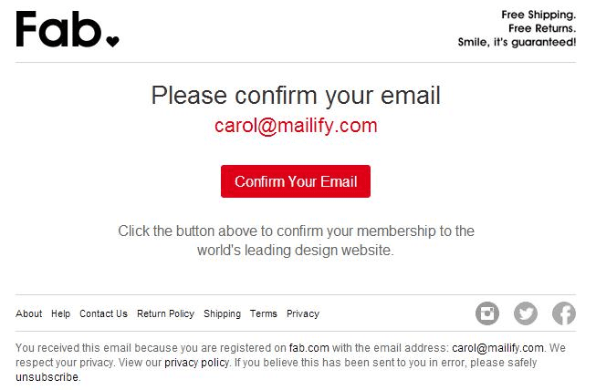 Double opt-in email