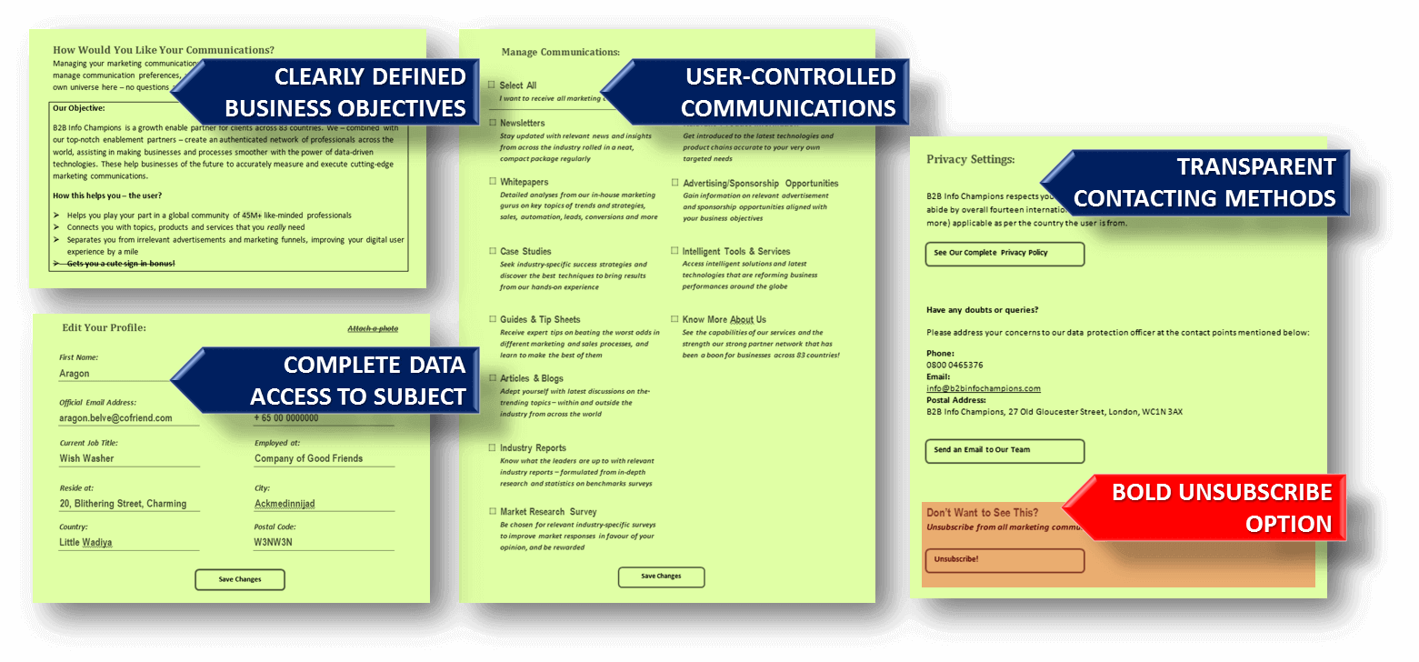 Communication Preference Template 