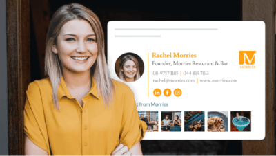 Design in email signature