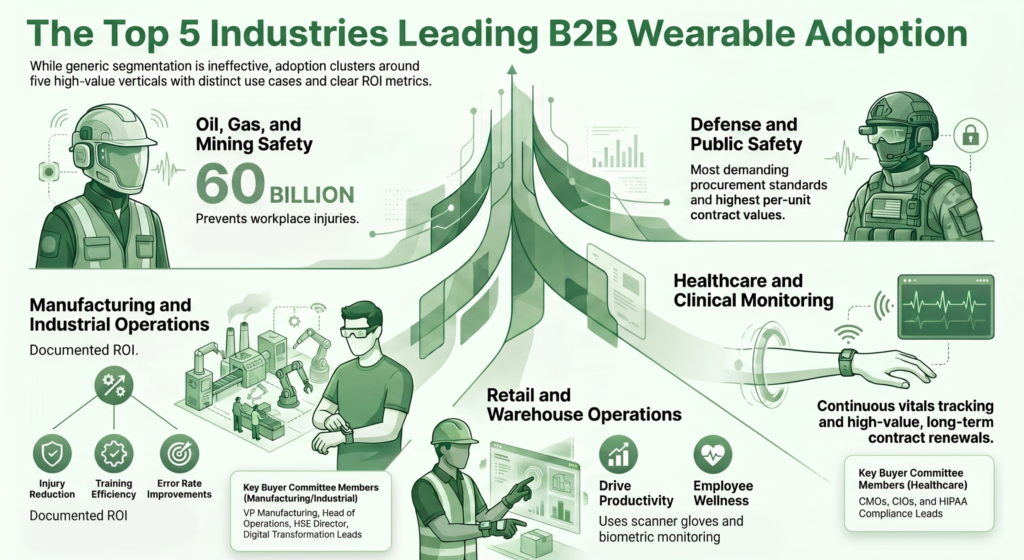 Top Industries Leading B2B Wearables