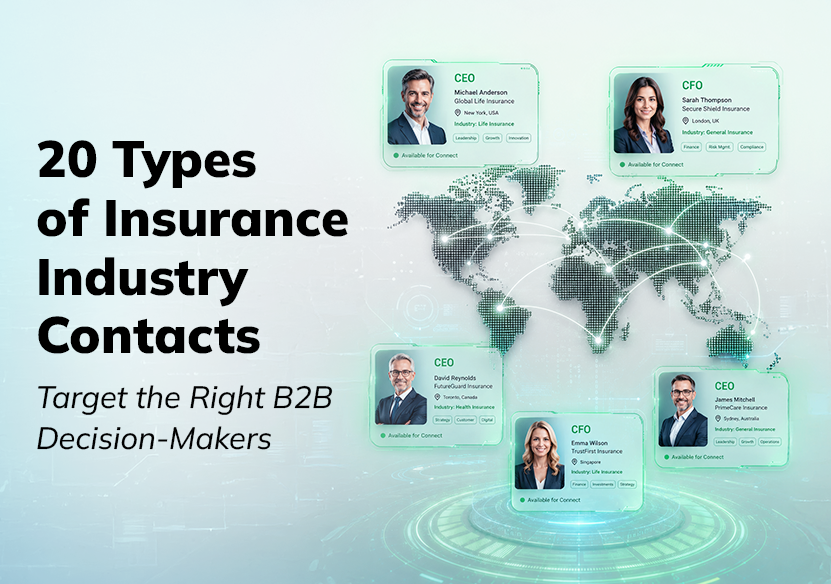 20 Types of Insurance Industry Contacts to Target for B2B Lead Generation
